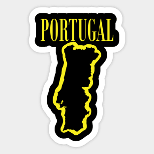 Vibrant Portugal: Unleash Your 90s Grunge Spirit! Sticker